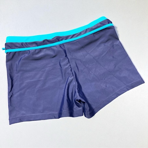 Title: Fun Girls Sport Tankini + Boyshorts, 5XL (14–15Y) Blue Colorblock - Picture 6 of 9